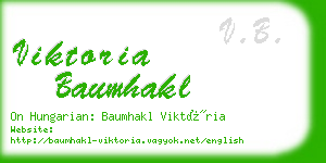 viktoria baumhakl business card